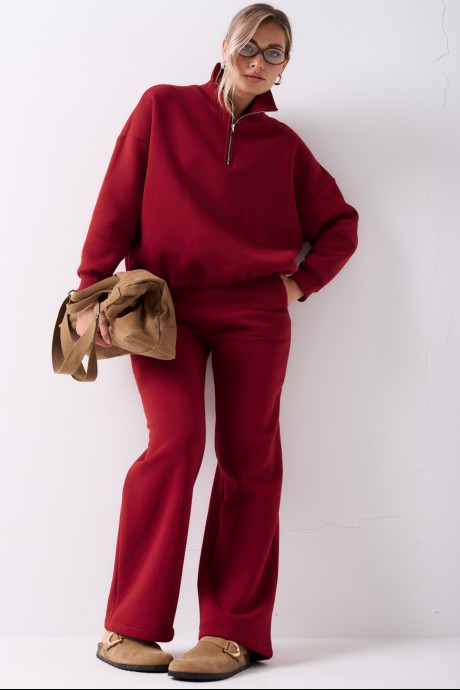 Спортивный костюм GO F3124 /12-01 вишня размер 42-52 #2