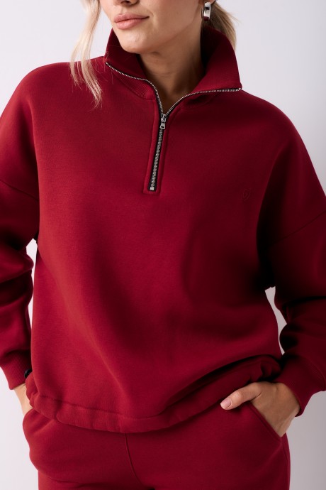 Спортивный костюм GO F3124 /12-01 вишня размер 42-52 #6