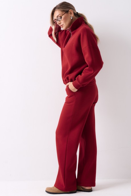 Спортивный костюм GO F3124 /12-01 вишня размер 42-52 #7