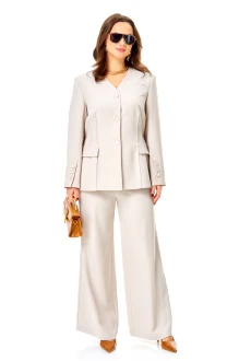 Брючный костюм КаринаДелюкс М-1427 светло-серый