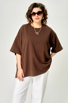 Джемпер (кофта) Larini 089 ONE SIZE коричневый