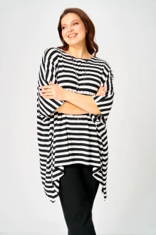 Джемпер (кофта) Larini 212 ONE SIZE черно-белый