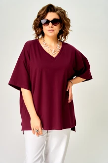 Джемпер (кофта) Larini 090 ONE SIZE бордовый