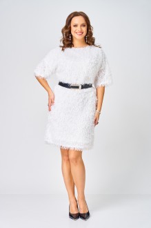 Вечернее платье hOla_la Л435 белое молоко