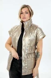 Утепленная жилетка LM М14 золотая