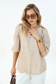 Блузка LM М192 бежевая
