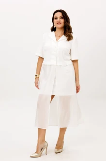 Юбочный костюм ANIDEN 6128 двойка -1 молочный