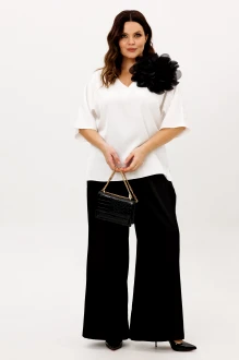 Брючный костюм ANIDEN 6118 -4 черно-белый