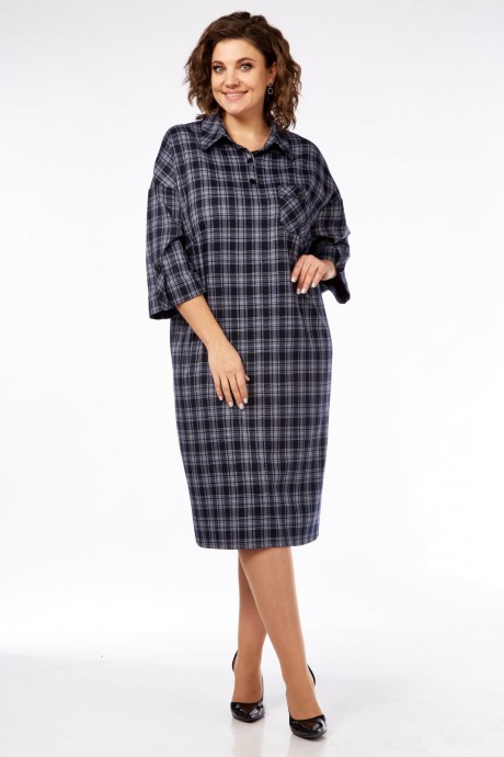 Платье Сибон 269 а клетка размер 66-70 #1