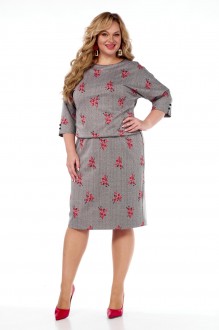 Платье Сибон 358 серый #1