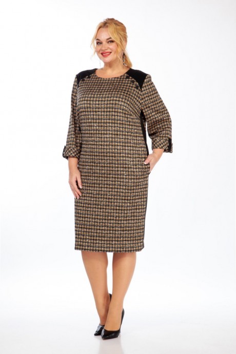 Платье Сибон 266 мелкая клетка размер 62-66 #1