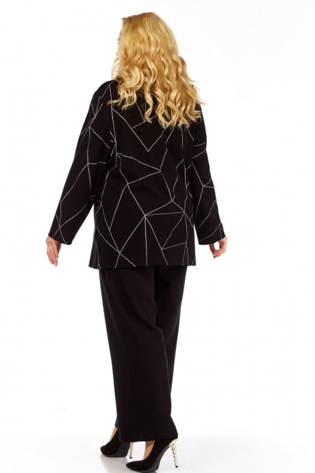 Джемпер (кофта) Сибон 375 черный размер 66-70 #4