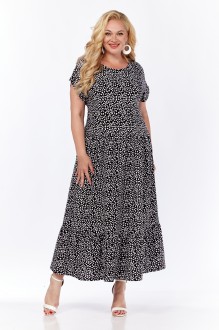 Платье Сибон 337 черно-белый