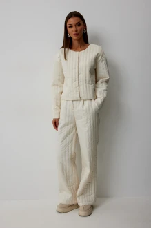 Брючный костюм V&N 1060 молочный