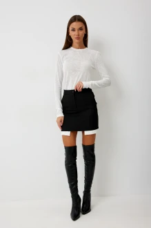 Юбочный костюм V&N 1042 черно-белый