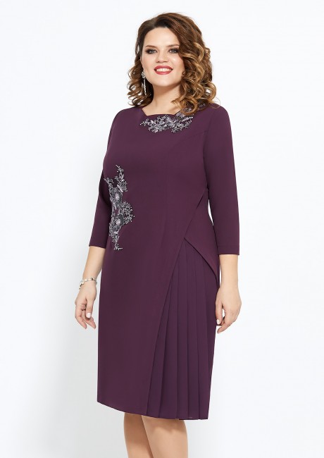 Вечернее платье Mira Fashion 4582 -3 слива размер 50-56 #2