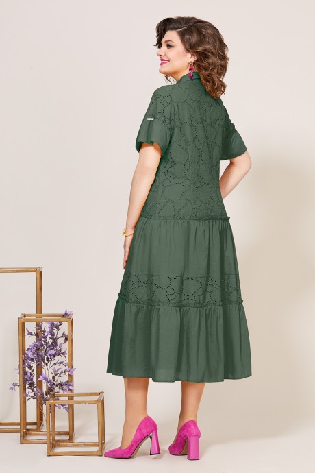 Платье Mira Fashion 5275-2 хаки размер 48-62 #2