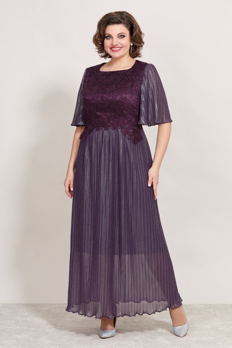 Вечернее платье Mira Fashion 5357 фиолетовый размер 50-56 #1