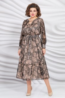 Вечернее платье Mira Fashion 5376-2 коричневый #1