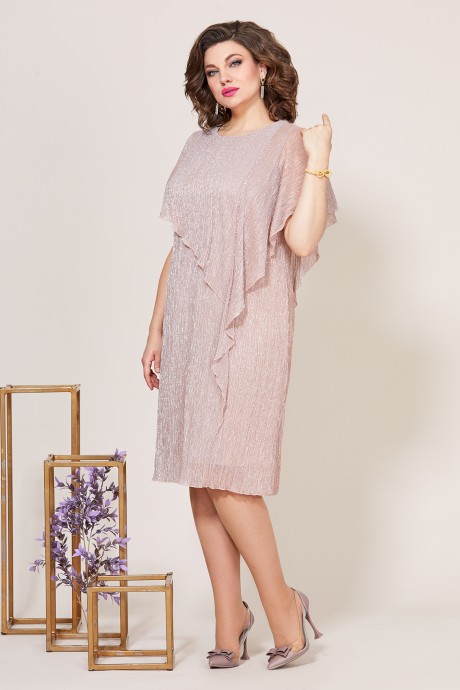 Вечернее платье Mira Fashion 5258 бежевый размер 50-62 #1