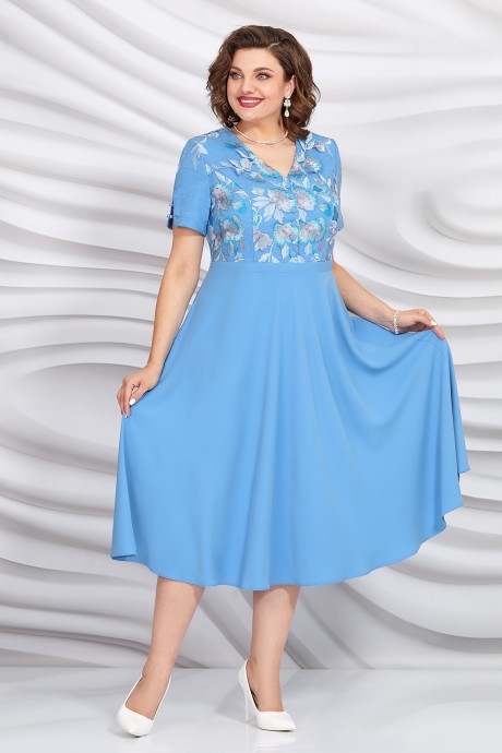 Вечернее платье Mira Fashion 5432 небесный размер 50-56 #2
