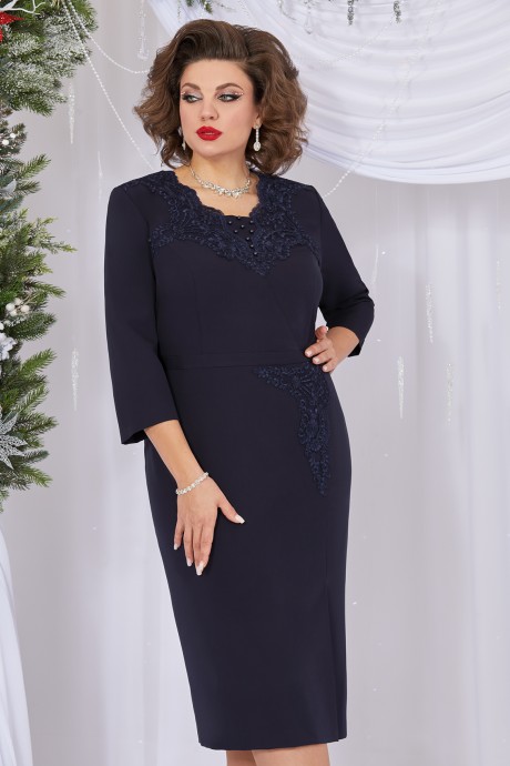 Платье Mira Fashion 5486 синий размер 56-62 #2