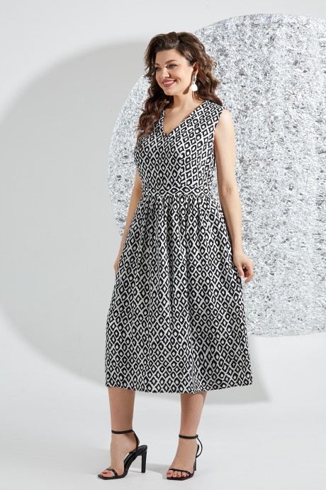 Костюм Mira Fashion 5548 двойка черно-белый размер 50-56 #4