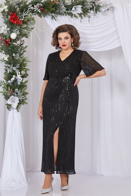 Вечернее платье Mira Fashion 5394 -3 черный размер 50-60 #1