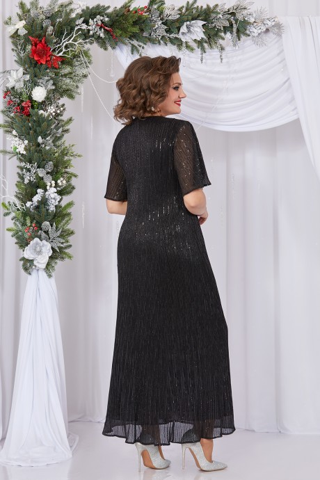Вечернее платье Mira Fashion 5394 -3 черный размер 50-60 #3