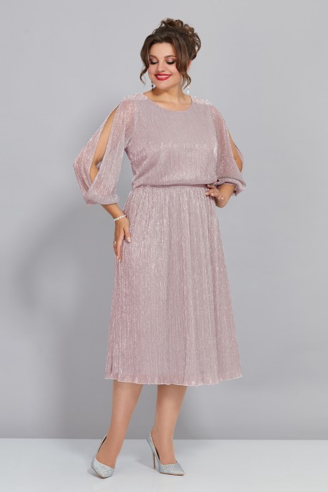Вечернее платье Mira Fashion 5446 розовый размер 50-56 #1