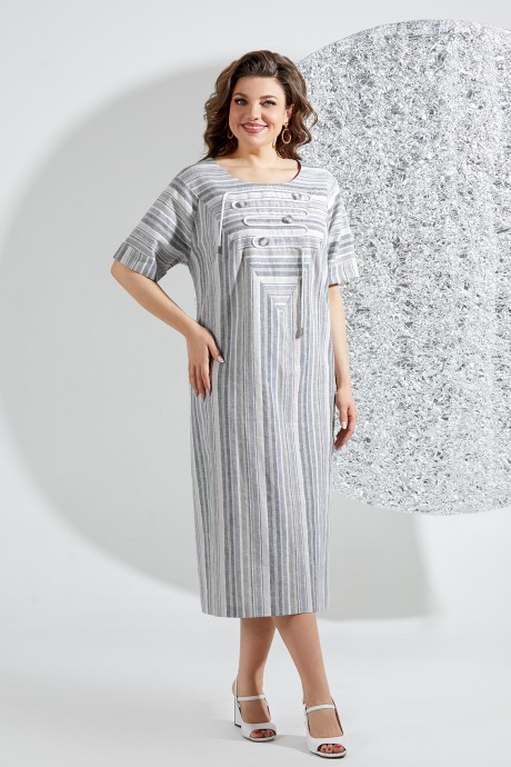 Костюм Mira Fashion 5544 двойка серый в полоску размер 58-64 #4