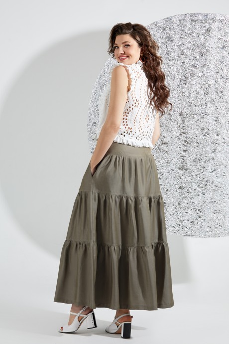 Костюм/комплект Mira Fashion 5556 двойка -2 хаки, белый размер 50-56 #3