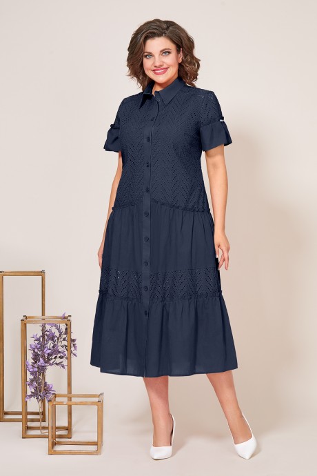Платье Mira Fashion 5275 -8 темно-синий размер 50-62 #1