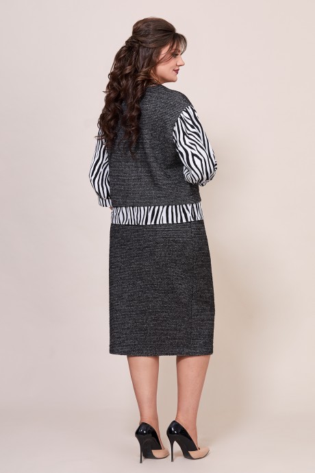 Костюм/комплект Mira Fashion 5590 двойка черно-белый размер 50-56 #3