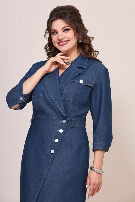 Платье Mira Fashion 5600 джинсовый размер 50-56 #2