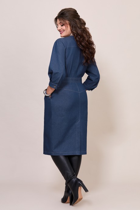 Платье Mira Fashion 5601 джинсовый размер 50-56 #3