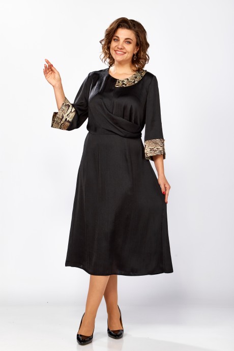 Платье Mira Fashion 5606 черный размер 50-56 #1