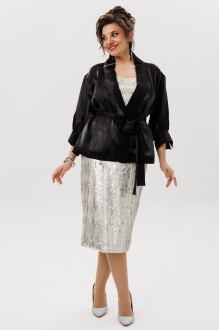 Костюм Mira Fashion 5631 черный, серебро