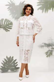 Юбочный костюм Mira Fashion 5663 двойка белый