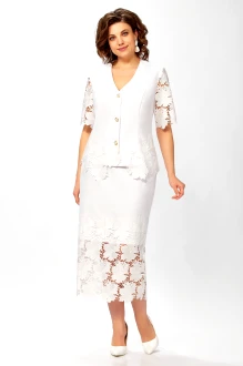 Юбочный костюм Mira Fashion 5682 двойка белый