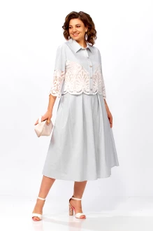 Юбочный костюм Mira Fashion 5683 двойка серый