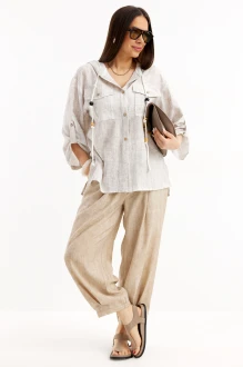 Брючный костюм Магия Моды 2716 двойка бежевый