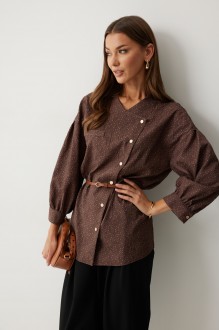 Блузка Люше 4217 коричневый #1