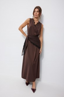 Вечернее платье Люше 4249 коричневый