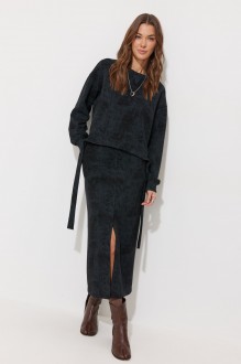 Юбочный костюм Люше 4273 черный