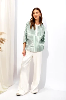 Брюки Люше 4337 молочные