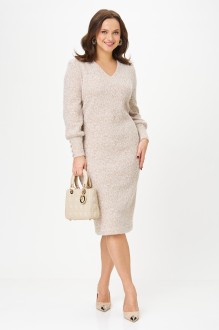 Платье Galean Style 952 персик, рябь