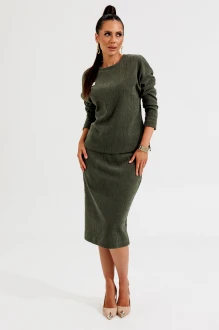 Юбочный костюм Galean Style 990 двойка хаки