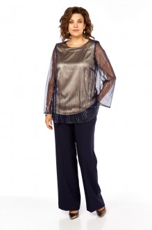 Костюм/комплект Милора Стиль 1407 двойка синий