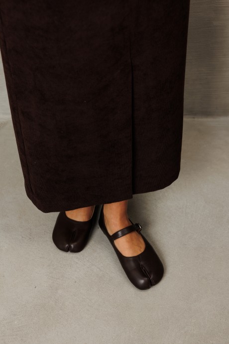 Юбка GIZART 35348 шоколадный размер 44-52 #6